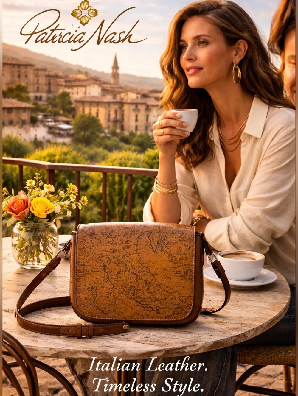 Patricia Nash Sigma Print Leather Crossbody Bag